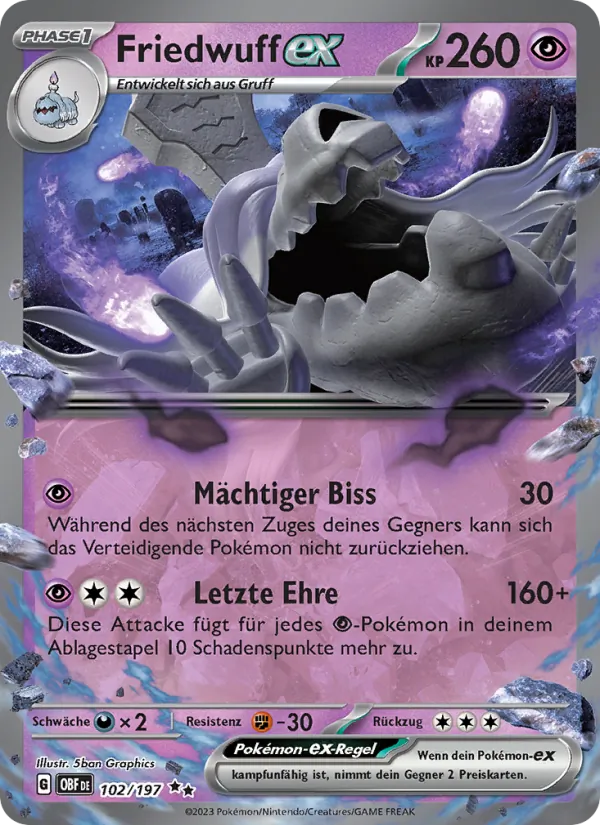 Friedwuff-ex, Obsidian Flammen No. 102