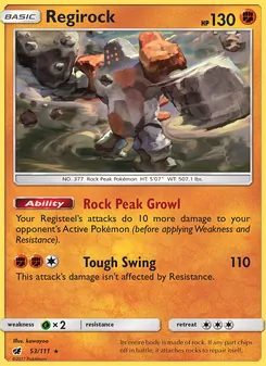 Regirock, Crimson Invasion No. 53 Normal