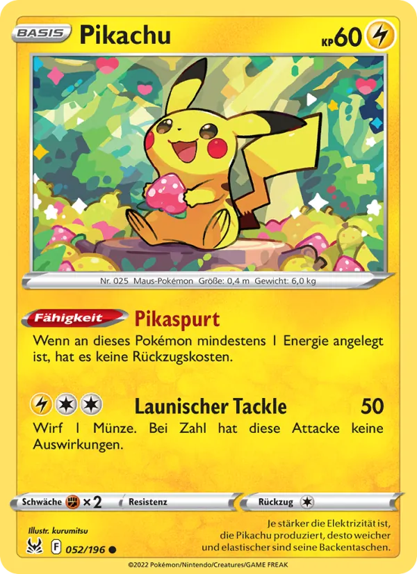 Pikachu, Verlorener Ursprung Nº 052