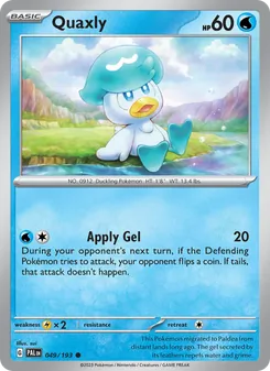 Quaxly, Paldea Evolved No. 049 Normal