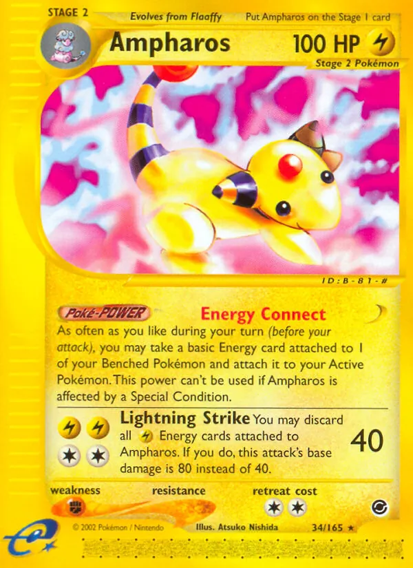 Ampharos, Expedition Base Set Nº 34