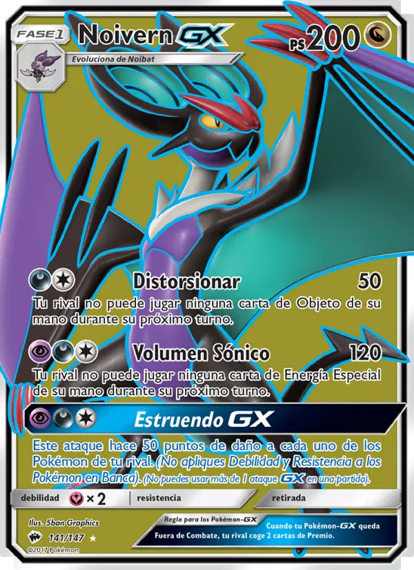 Noivern GX, Sombras Ardientes No. 141