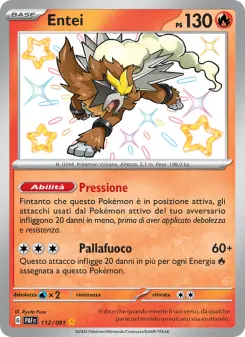 Entei, Destino di Paldea Nº 112 Holo
