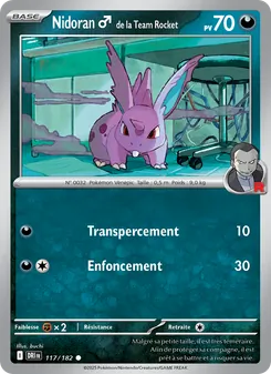 Nidoran♂ de la Team Rocket, Rivalités Destinées No. 117 Normal