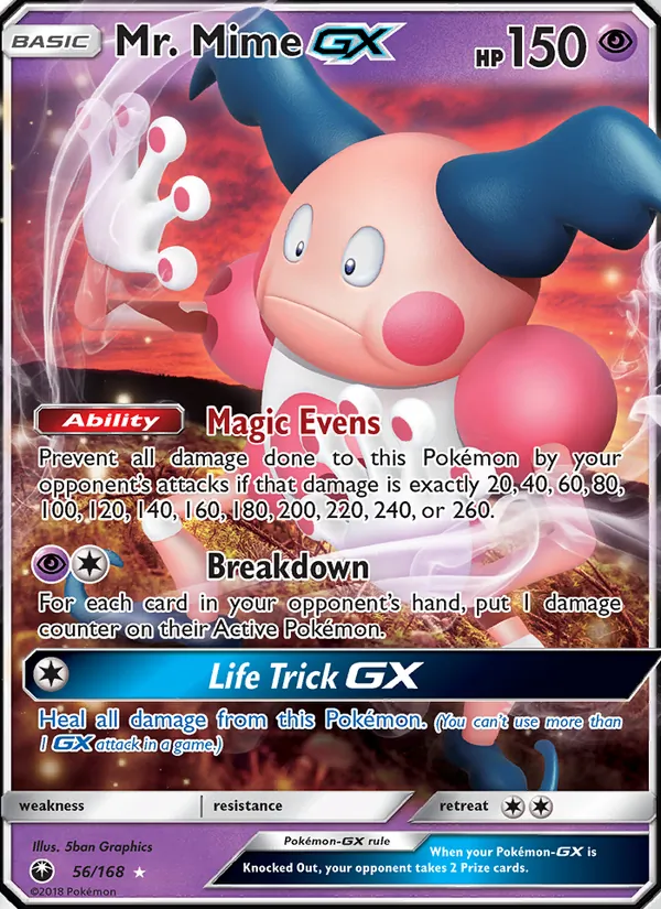 Mr. Mime GX, Celestial Storm No. 56
