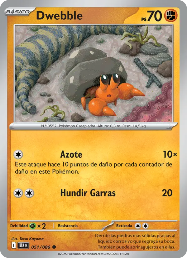 Dwebble, Fulgor Negro Nº 051
