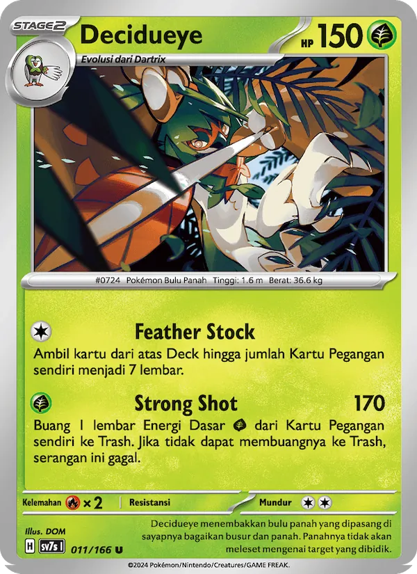 Decidueye, Bimbingan Rasi No. 011