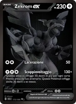 Zekrom-ex, Luce Nera No. 172 Holo