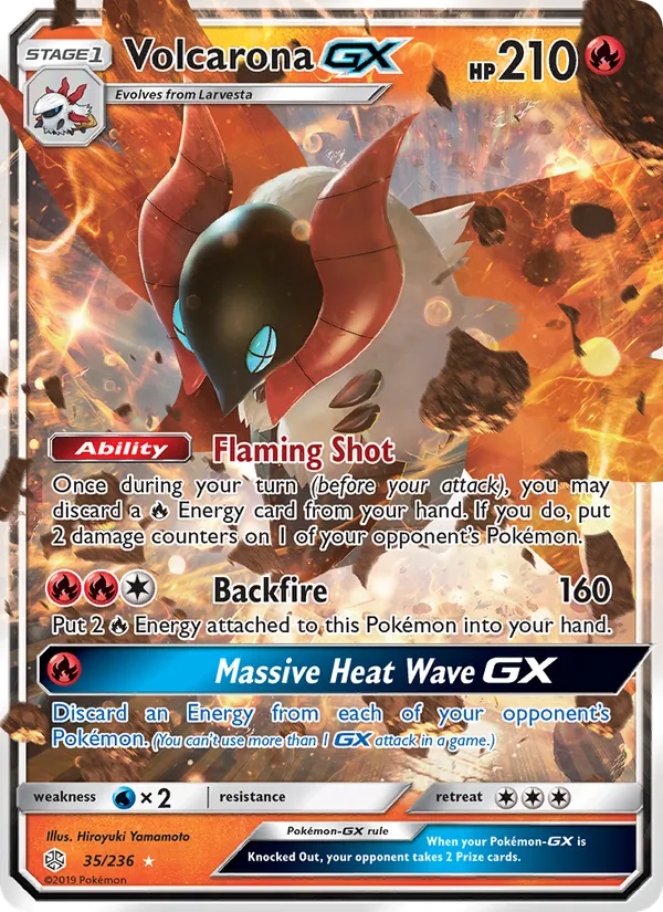 Volcarona GX, Cosmic Eclipse No. 35