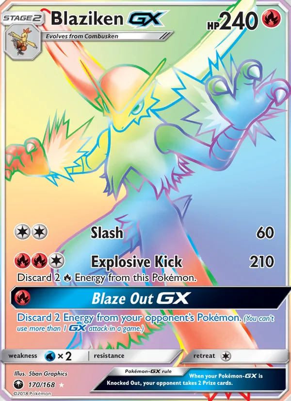 Blaziken GX, Celestial Storm No. 170
