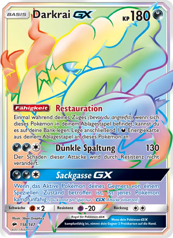 Darkrai GX, Nacht in Flammen No. 158