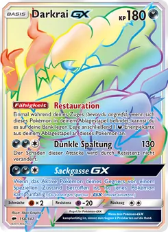 Darkrai GX, Nacht in Flammen Nº 158 Holo