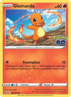 Glumanda, Pokémon GO Nº 008 Normal