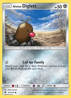Alolan Diglett, Lost Thunder Nº 122 Normal