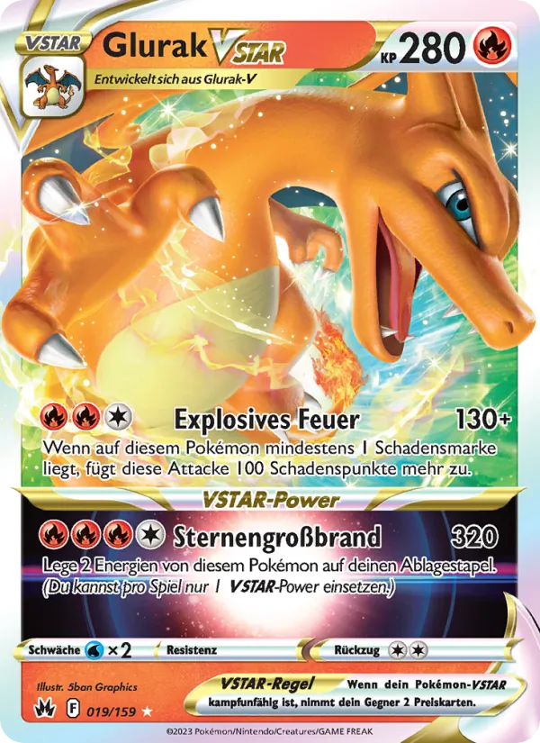 Glurak VSTAR, Zenit der Könige No. 019