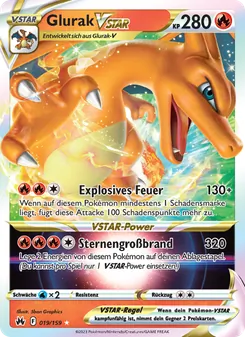 Glurak VSTAR, Zenit der Könige No. 019 Holo