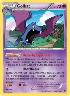 Golbat, Phantomkräfte Nº 32 Normal