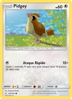 Pidgey, Union de Aliados No. 122 Normal