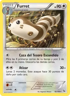 Furret, Destellos de Fuego Nº 82 Normal