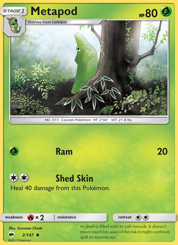 Metapod, Burning Shadows Nº 2