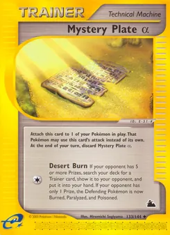 Mystery Plate Alpha, Skyridge Nº 133 Normal
