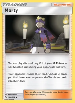 Morty, Lost Thunder Nº 186 Normal