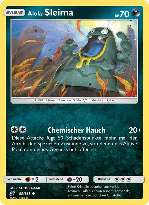 Alola-Sleima, Teams Sind Trumpf Nº 83