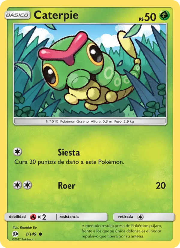 Caterpie, Sol y Luna No. 1