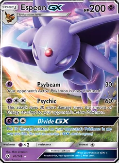 Espeon GX, Sun & Moon No. 61 Normal