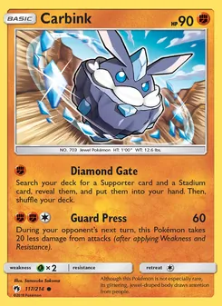 Carbink, Lost Thunder Nº 117 Normal