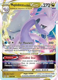 Muplodocus de Hisui VSTAR, Origine Perdue No. 136 Holo