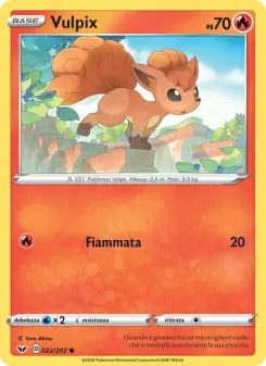 Vulpix, Spada e Scudo Nº 22 Normal