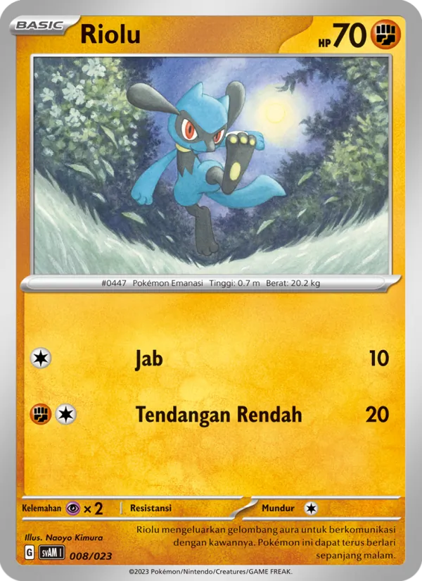 Riolu, Fuecoco & Ampharos ex No. 008