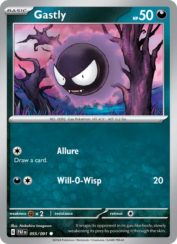 Gastly, Paldean Fates Nº 055