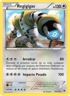 Regigigas, Fuerzas Fantasmales No. 86 Normal
