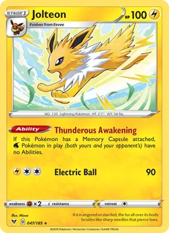 Jolteon, Vivid Voltage No. 47 Normal