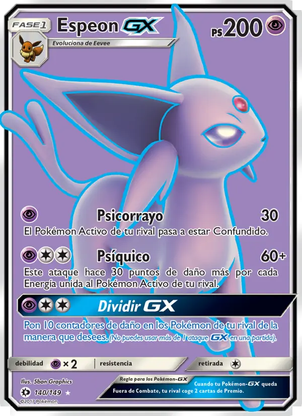 Espeon GX, Sol y Luna Nº 140