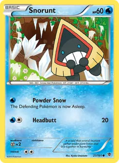 Snorunt, Plasma Blast Nº 21 Normal