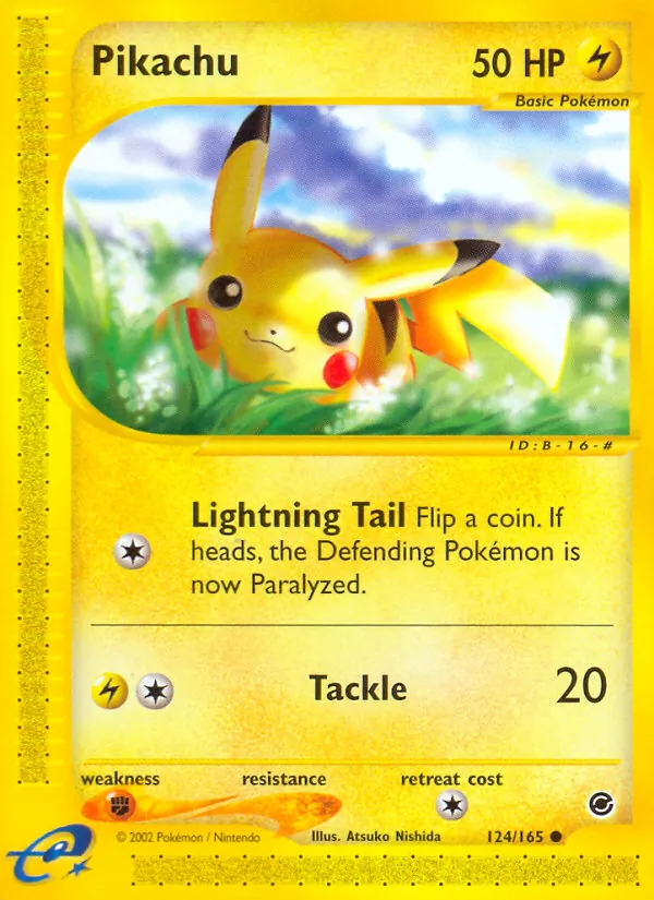 Pikachu, Expedition Base Set Nº 124