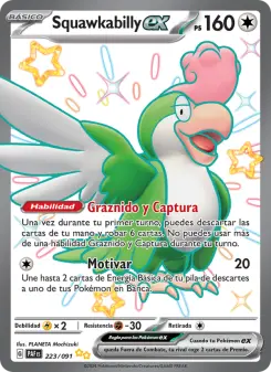 Squawkabilly ex, Destinos de Paldea No. 223 Holo