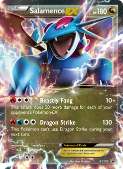 Salamence EX, XY Black Star Promos Nº XY170 Normal