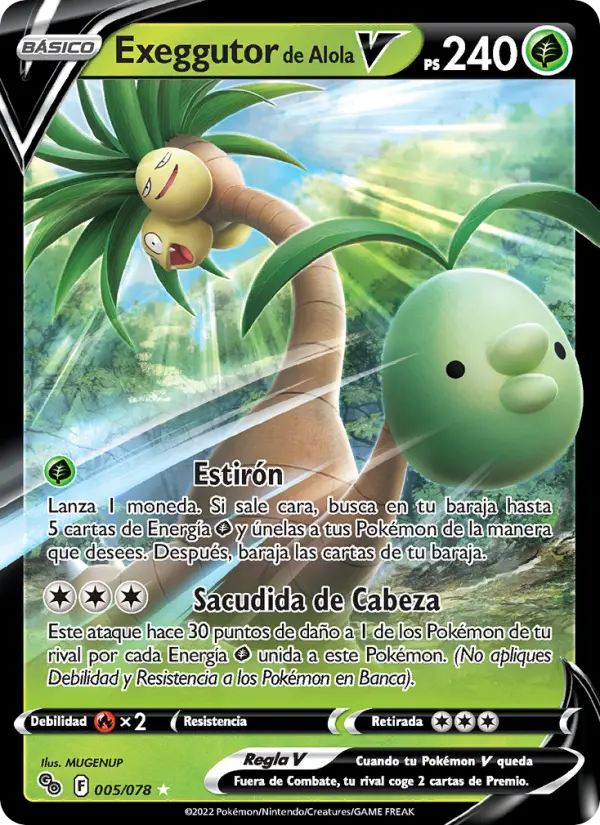 Exeggutor de Alola V, Pokémon GO No. 005