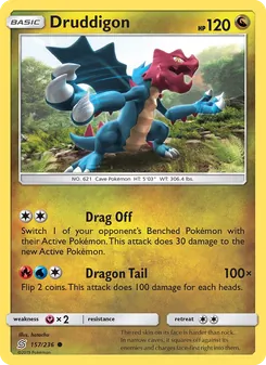 Druddigon, Unified Minds Nº 157 Normal