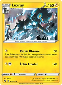 Luxray, Destinées Radieuses Nº 33 Reverse