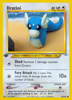 Dratini, Neo Destiny Nº 63 Normal