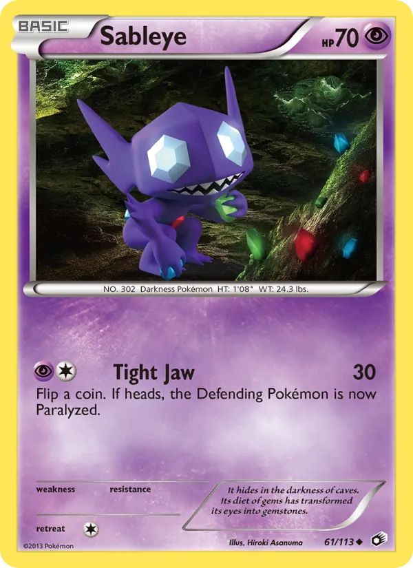 Sableye, Legendary Treasures No. 61