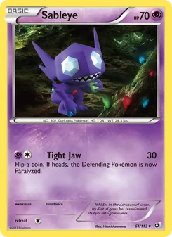 Sableye, Legendary Treasures Nº 61 Normal