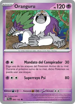 Oranguru, Evoluciones en Paldea No. 094 Normal