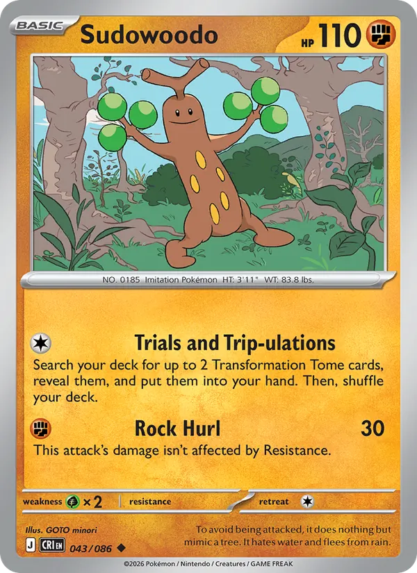 Sudowoodo, Chaos Rising No. 043