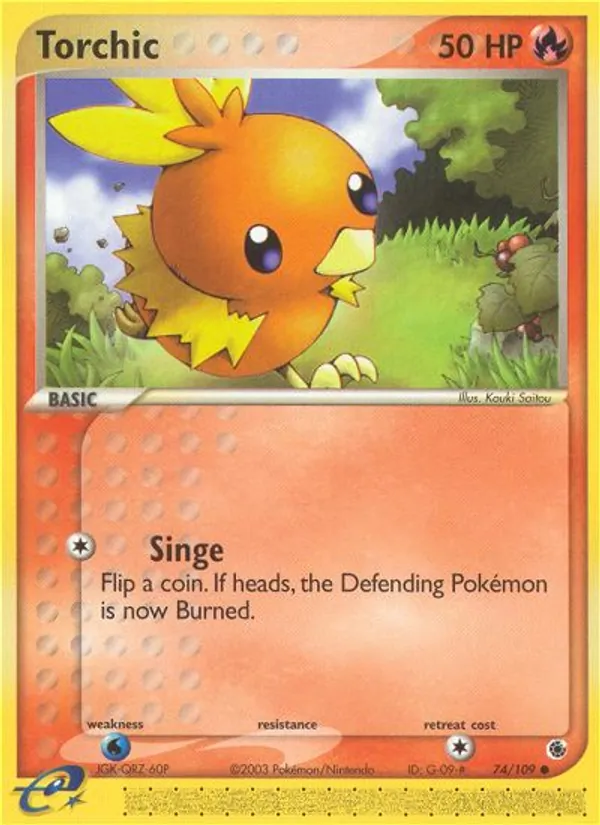Torchic, Ruby & Sapphire No. 74